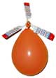 Photo of a helicopter balloon. BHQ - the most complete collection of balloon info on the web.