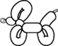 steps 4 and 5: twist the balloon to make legs