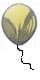 Graphic of gold/foil balloon. BHQ - the most complete collection of balloon info on the web.