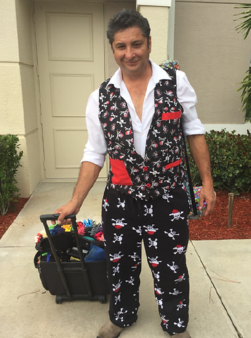 gentleman with holiday clothing